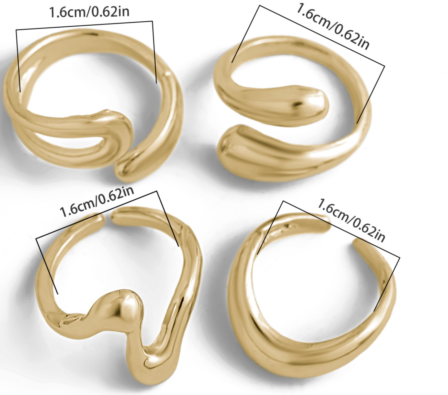 Irregular Geometric Joint Ring