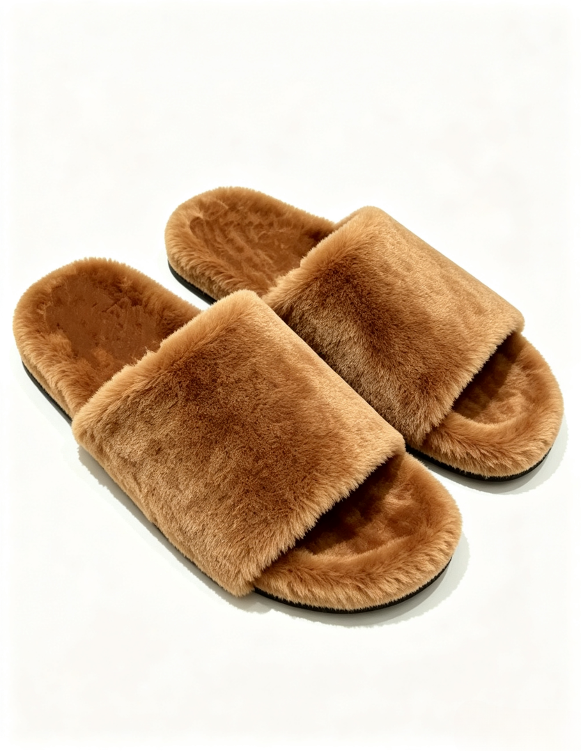 Fur slipper free shipping