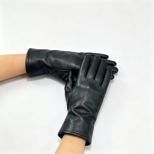 Faux leather gloves free shipping