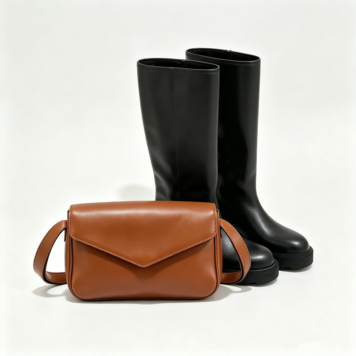 Boots & Shoulder bag set free shipping