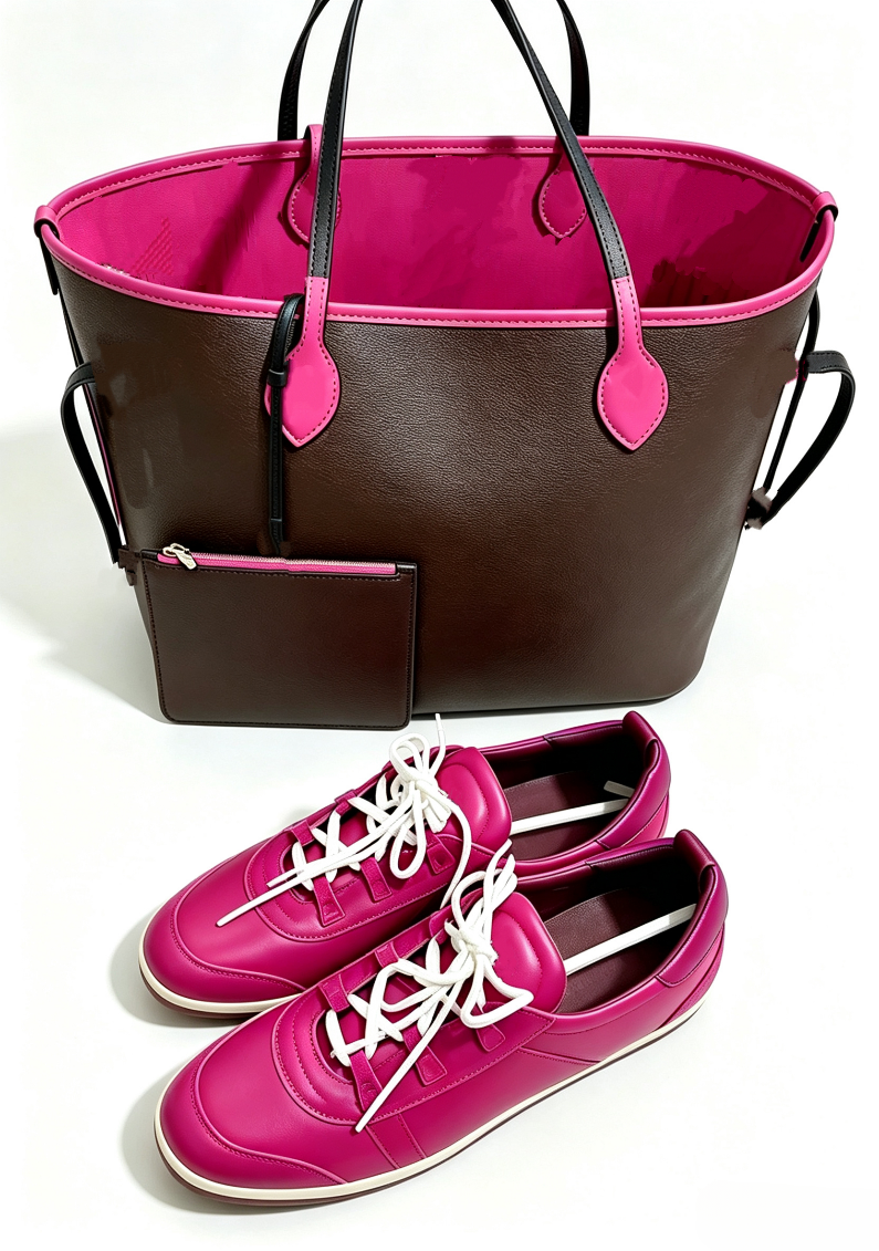 Tote&pink sneaker free shipping