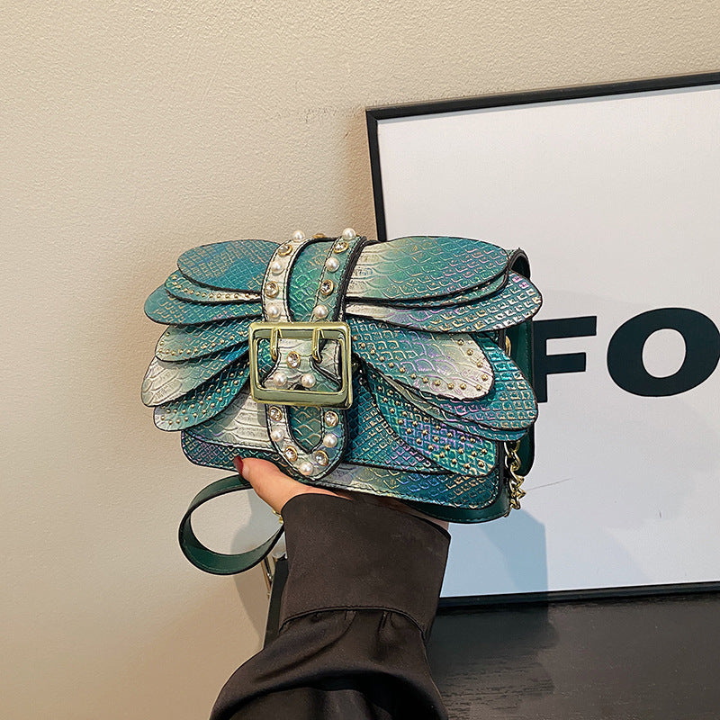 Vintage Snake Print Bag