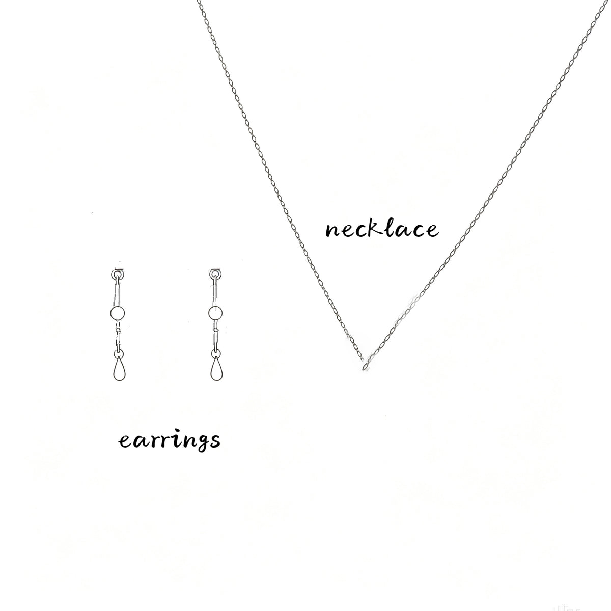 Necklace&Earrings one set free shipping