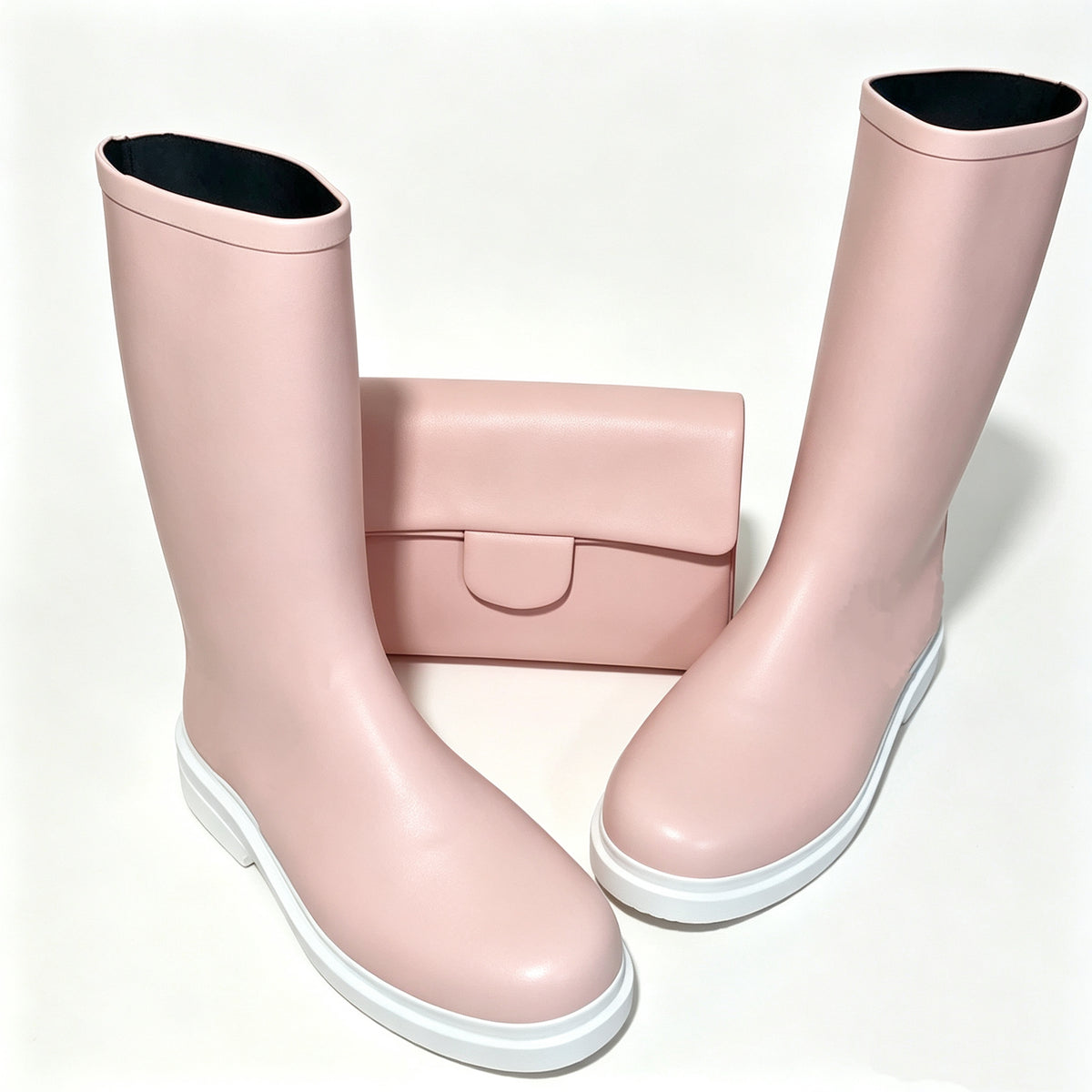 Rain boots & Shoulder bag set free shipping