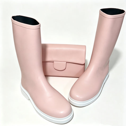 Rain boots & Shoulder bag set free shipping