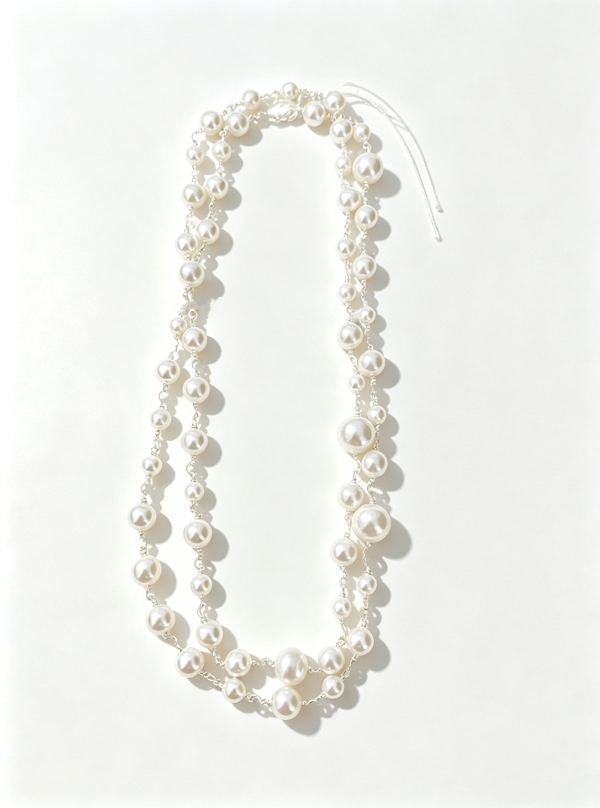 Pearl sweater necklace free shipping